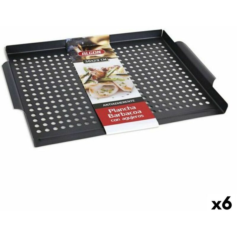 foto del prodotto piastra con fori per barbecue algon 36 x 29 cm 