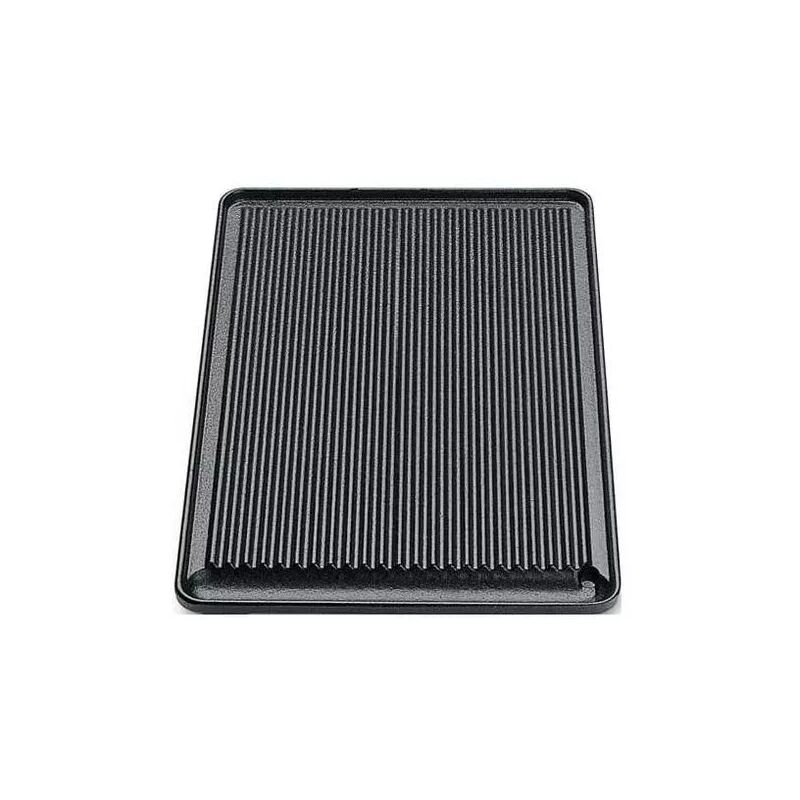 foto del prodotto piastra cottura ompagrill gas opt 4028 ghi rigata nero