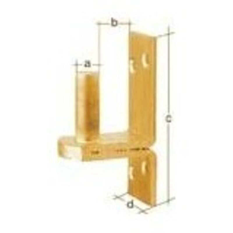 foto del prodotto piastra di ancoraggio dii su piastra 20x35mm zincata a caldo con passaggio