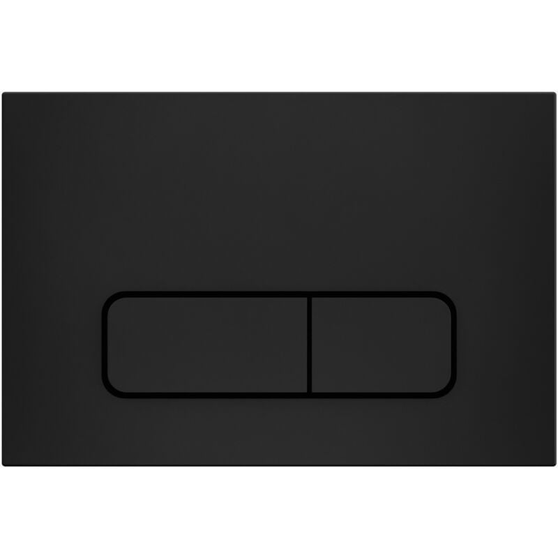 foto del prodotto piastra di attivazione rettangolare compatibile con il telaio di supporto geberit - nero opaco