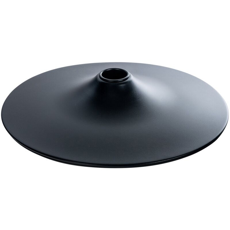 foto del prodotto piastra di base rotonda in 4 dimensioni 38,5 cm nero