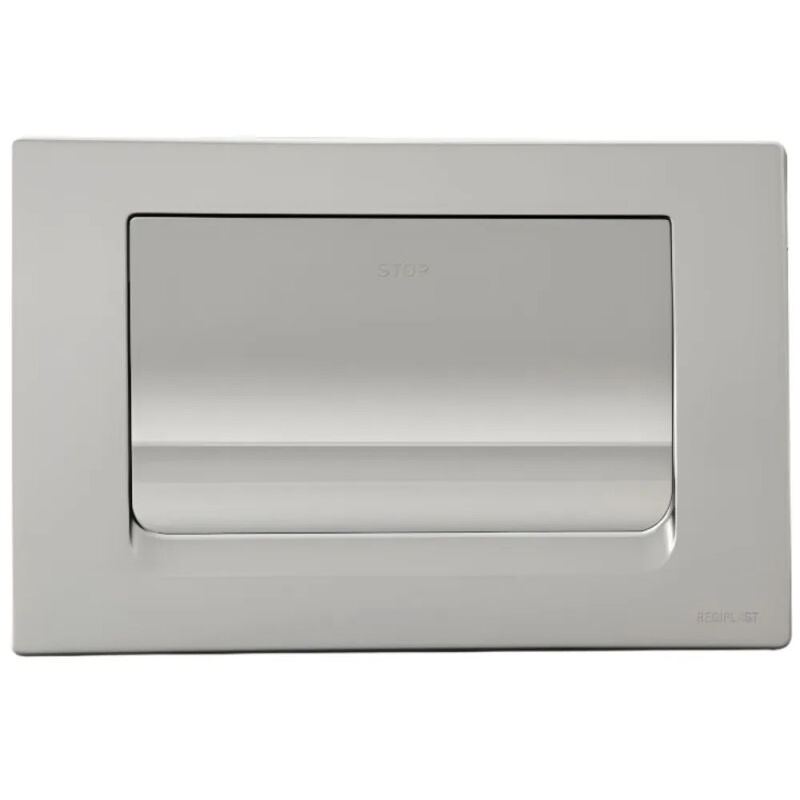 foto del prodotto piastra di controllo in cromo opaco per cesame a flusso singolo