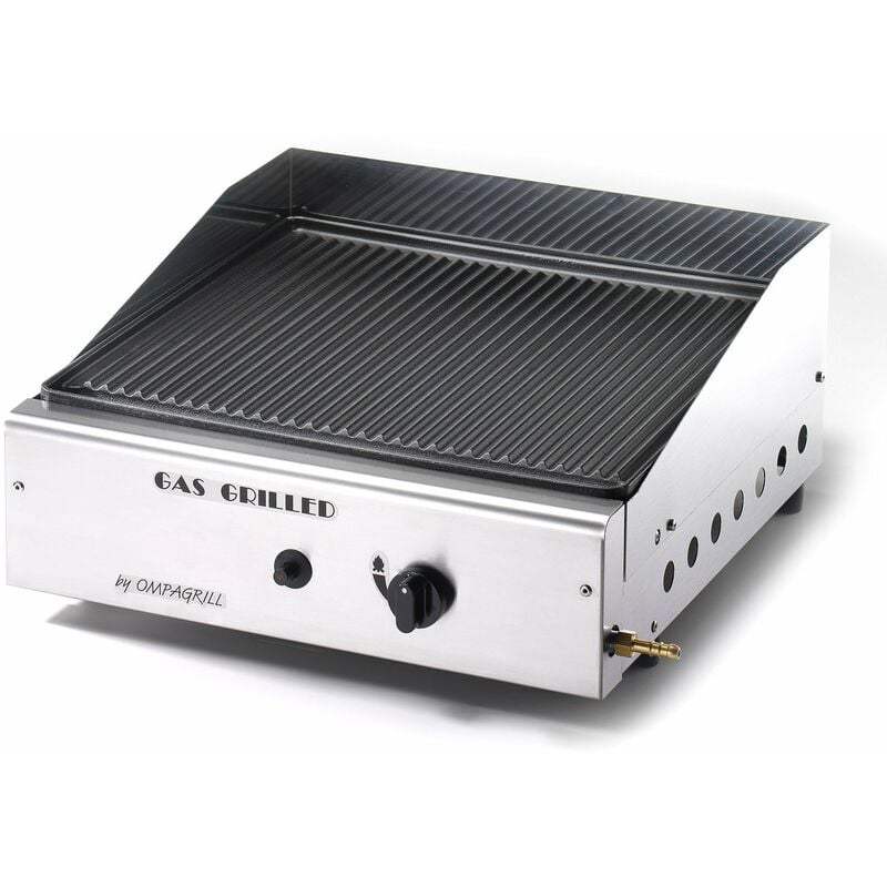 foto del prodotto piastra di cottura in ghisa a gas gpl ompagrill plancha single 4043