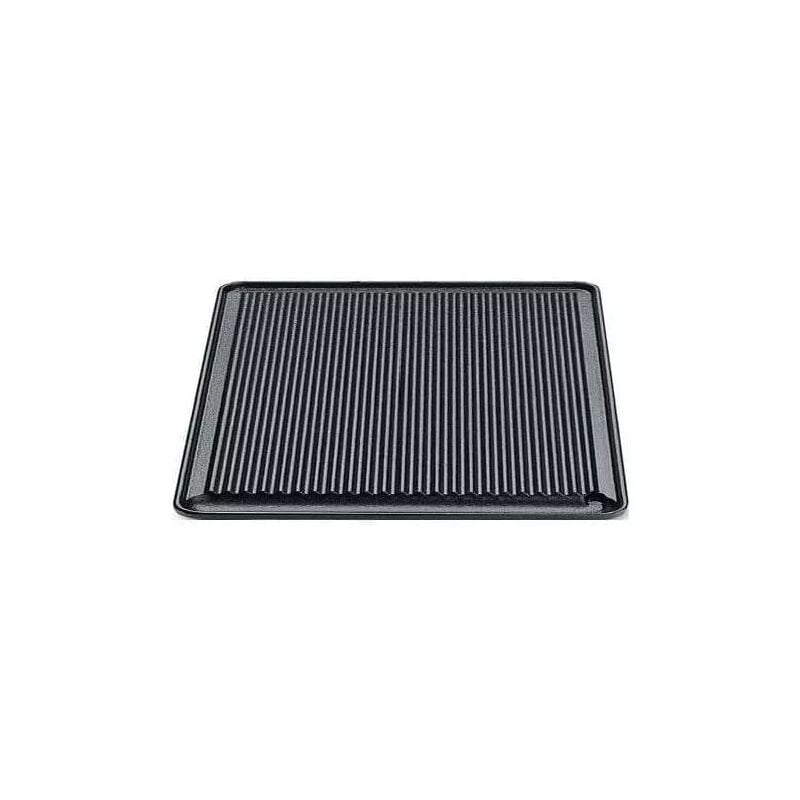 foto del prodotto piastra di cottura per barbecue ompagrill in ghisa rigata 40x43 cm