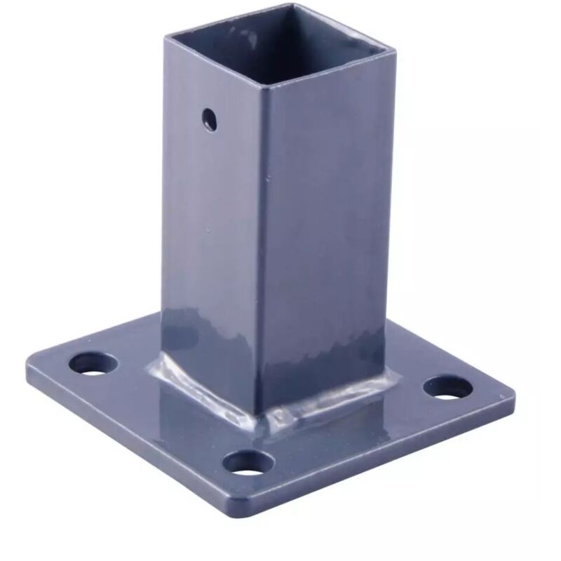foto del prodotto piastra di fissaggio per palo in metallo grigio 40x40 cm