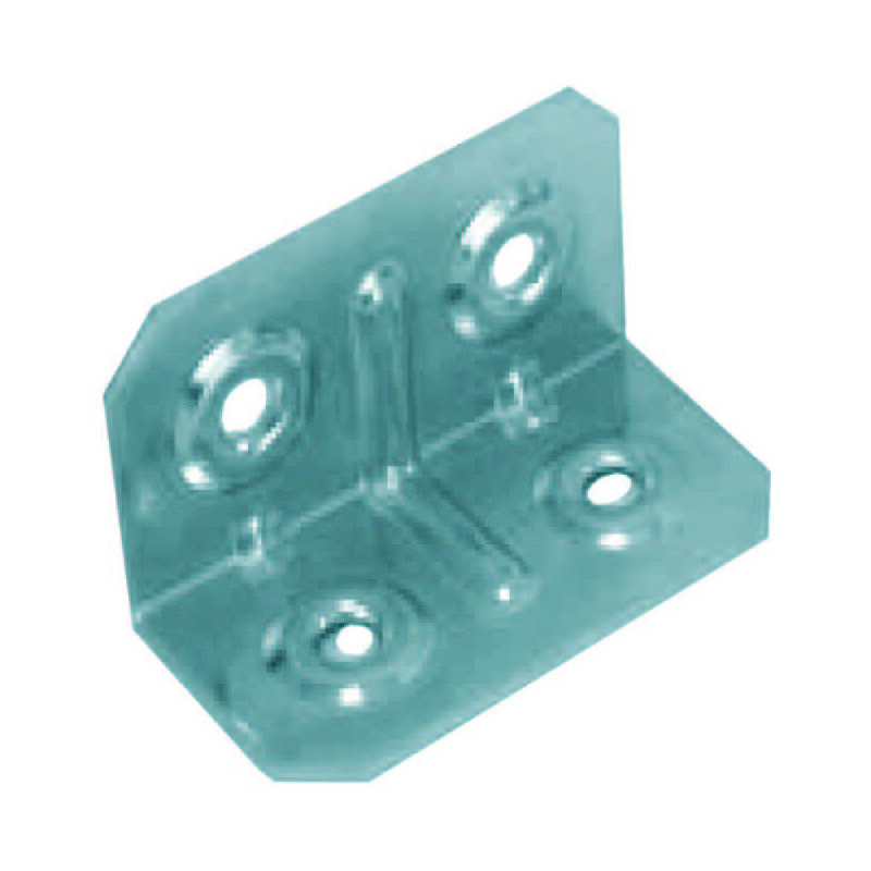 foto del prodotto piastra di giunzione quadra piegata 4 fori mm.20x20 spessore mm.1
