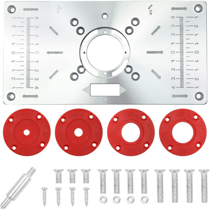 foto del prodotto piastra di inserimento per tavolo da fresatura in alluminio lablanc piastra di inserimento per tavolo da fresatura multifunzionale, tavolo da
