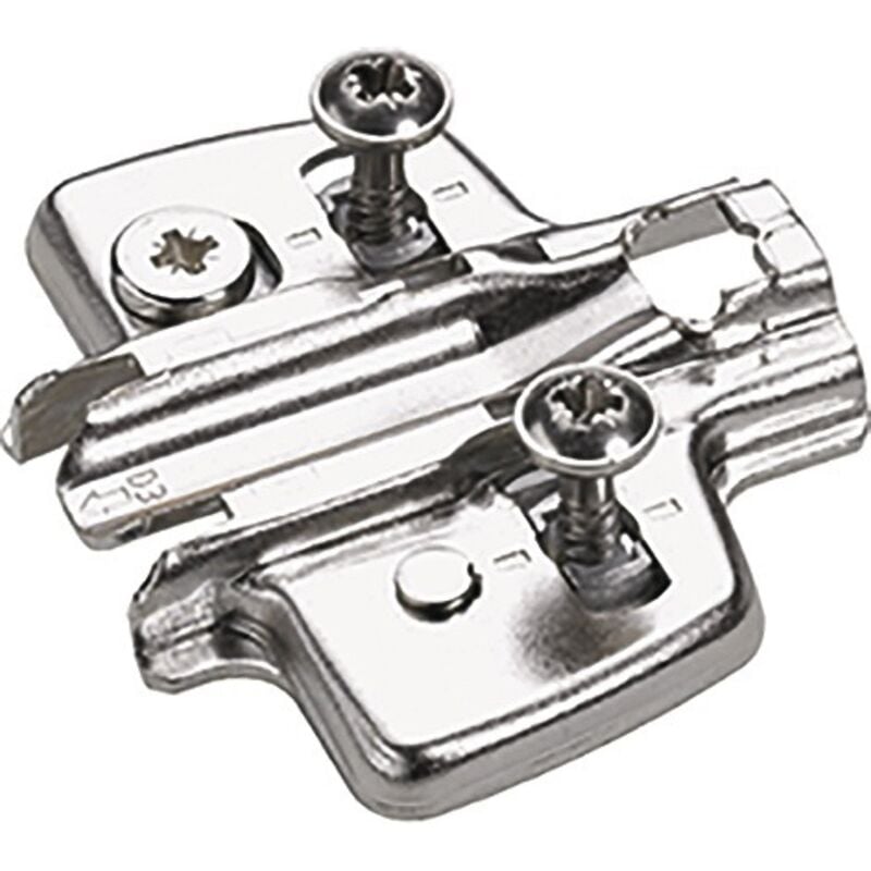 foto del prodotto piastra di montaggio a croce, acciaio nichelato, d 5,0 mm hettich