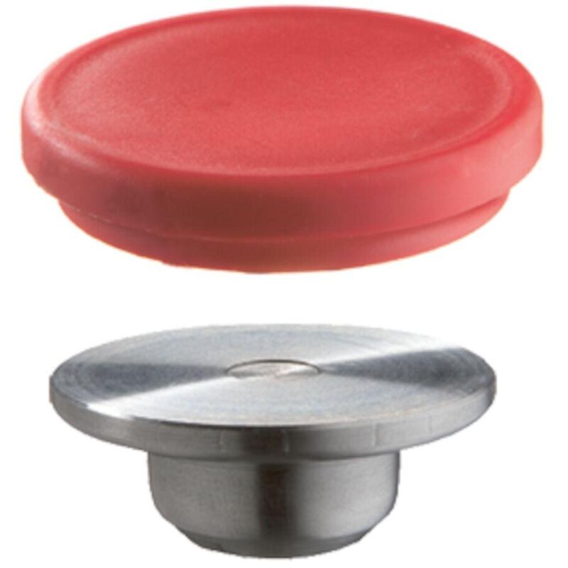 foto del prodotto piastra di pressione sostituibile in acciaio di alta qualità con cappuccio protettivo confezione 4 pezzi