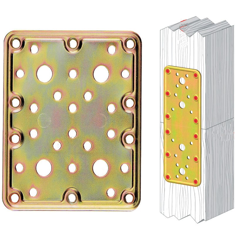 foto del prodotto piastra diritta acc.trop. art.776 mm.100x 80