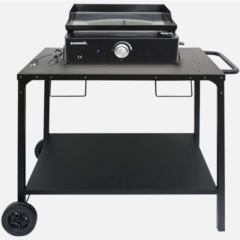 foto del prodotto piastra elettrica con 1 bruciatore carrello, 2200w