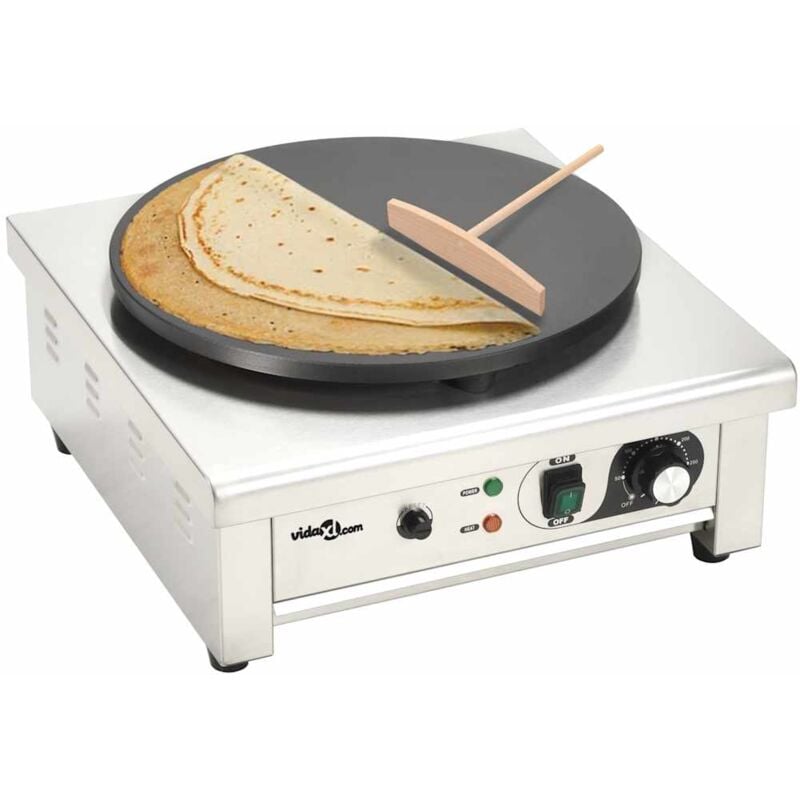 foto del prodotto piastra elettrica per crepes con vassoio estraibile 40 cm 3000 w vidaxl