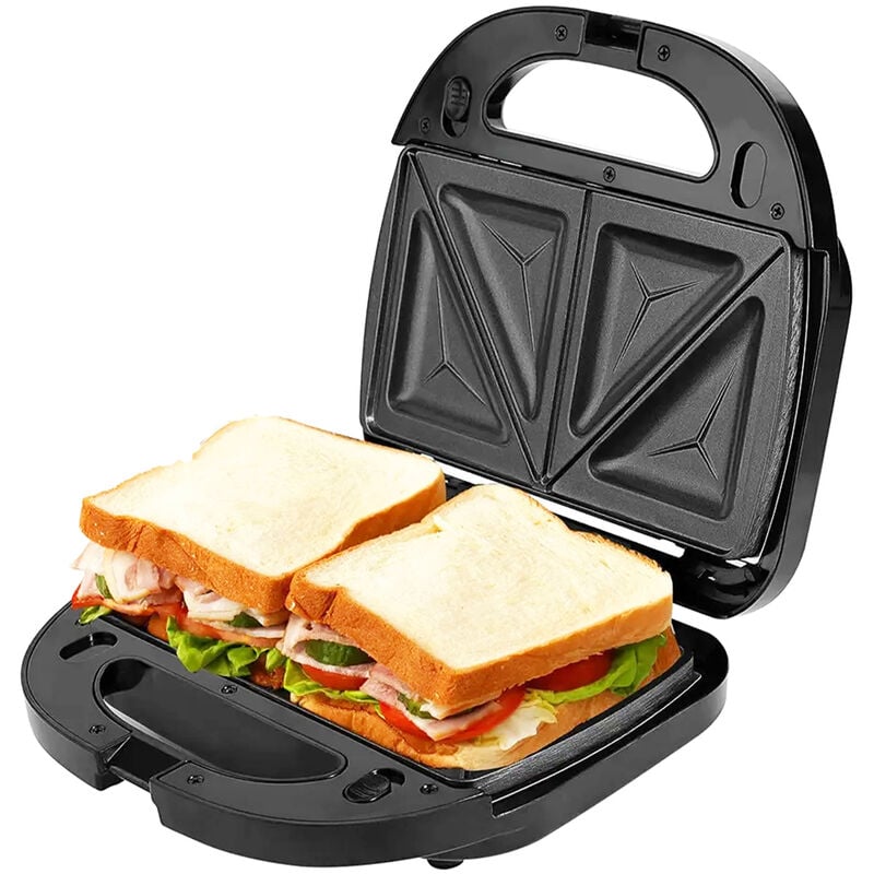 foto del prodotto piastra elettrica per panini sandwich 750w tostapane elettrico triangolare kj102