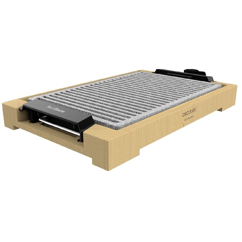 foto del prodotto piastra elettrica tasty grill 2000 bamboo linestone cecotec