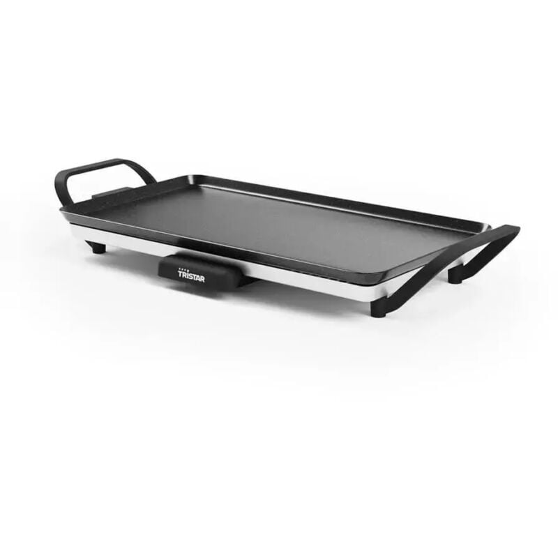 foto del prodotto piastra elettrica tristar nero con griglia 45x26 cm