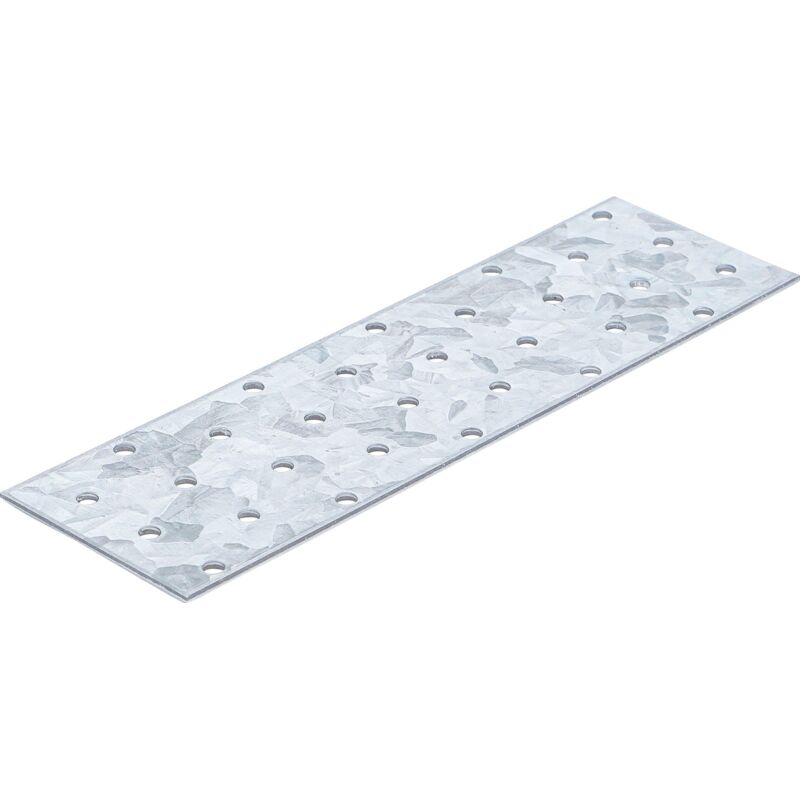 foto del prodotto piastra forata dritta in acciaio 200 x 60 x 2 mm