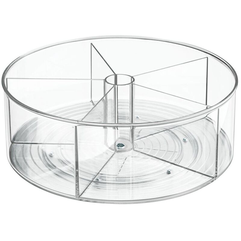 foto del prodotto piastra girevole compartimentata in plastica linus