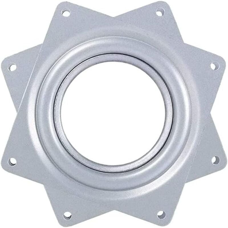 foto del prodotto piastra girevole con cuscinetti a sfera, piastra girevole, base girevole, piastra girevole a 360 , girevole in metallo quadrato, sgabello girevole