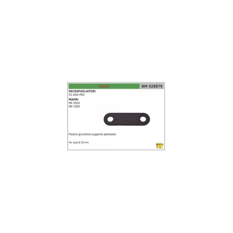 foto del prodotto piastra giunzione supporto parasassi kaaz decespugliatore vs 40w pro asta 28mm