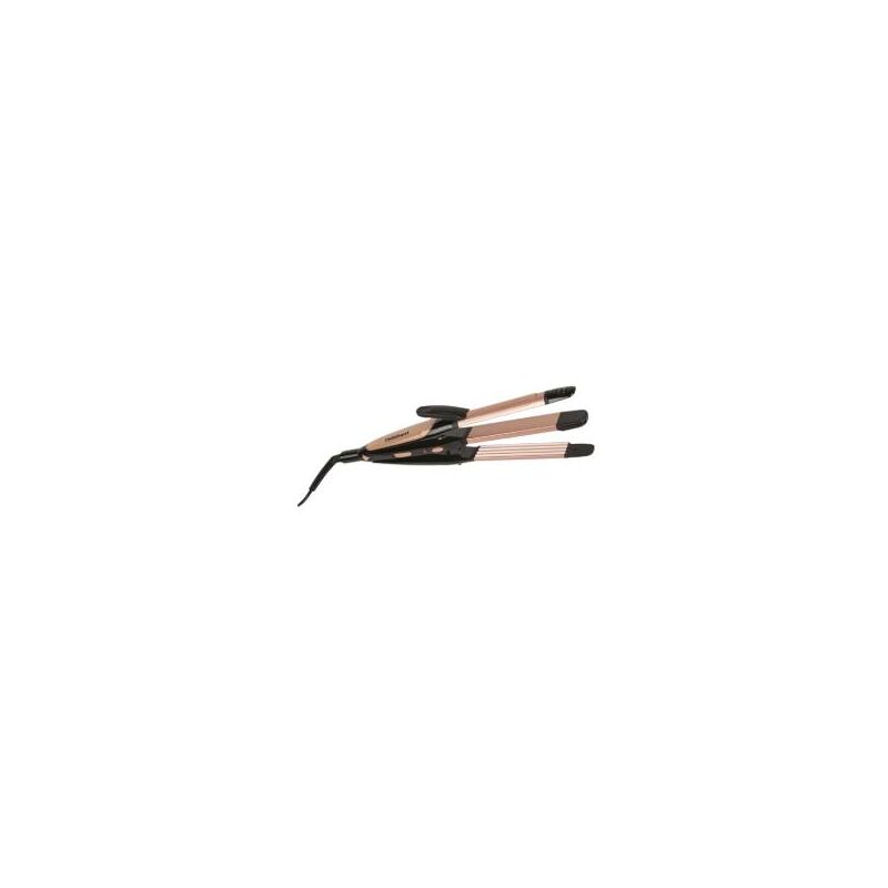 foto del prodotto piastra in ceramica 3 in 1 liscio, fris e ondulato stily 3in1, multifunzione, riscaldamento rapido, pulsante on off, maniglia bloccabile,