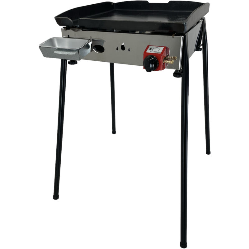 foto del prodotto piastra in ferro a gas zstyle modello s piastra 40x40 cm barbecue a gas con gambe per grigliare grill giardino portatile bar ristorante pub albergo