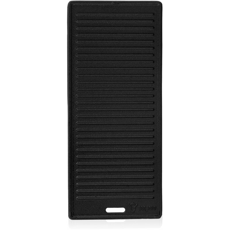 foto del prodotto piastra in ghisa 45 x 19,5 cm piastra reversibile, smaltata - bbq-toro