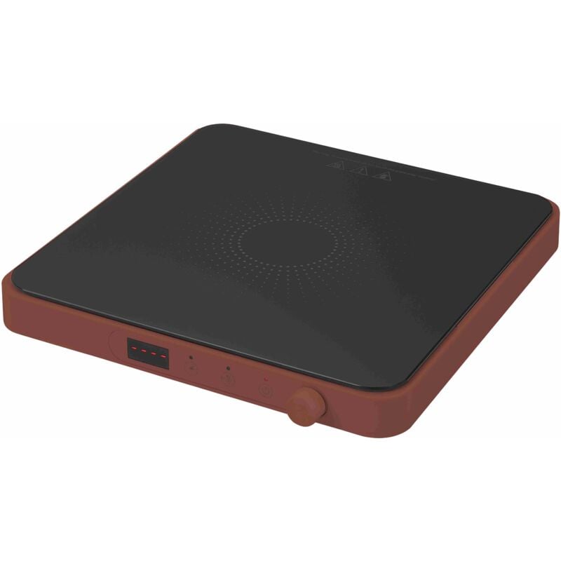 foto del prodotto piastra induzione con display digitale soft touch rosso