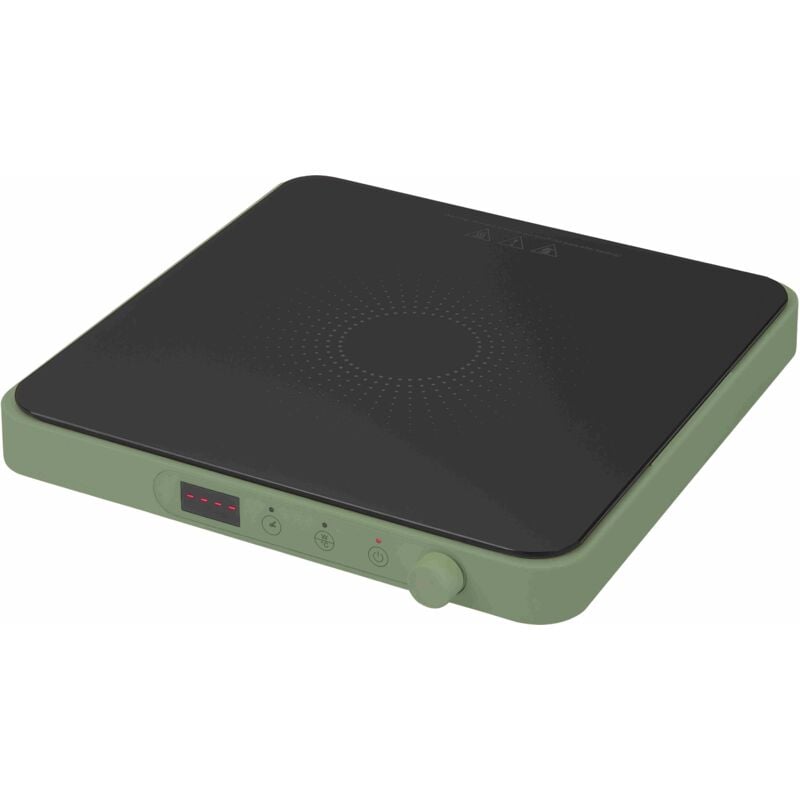foto del prodotto piastra induzione con display digitale soft touch verde