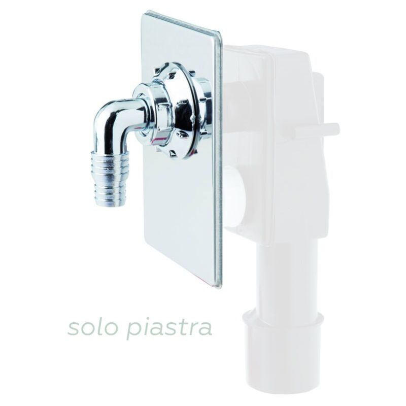 foto del prodotto piastra inox 110x160 mm - ricambio per art. m623 m6234 - - wavin - -