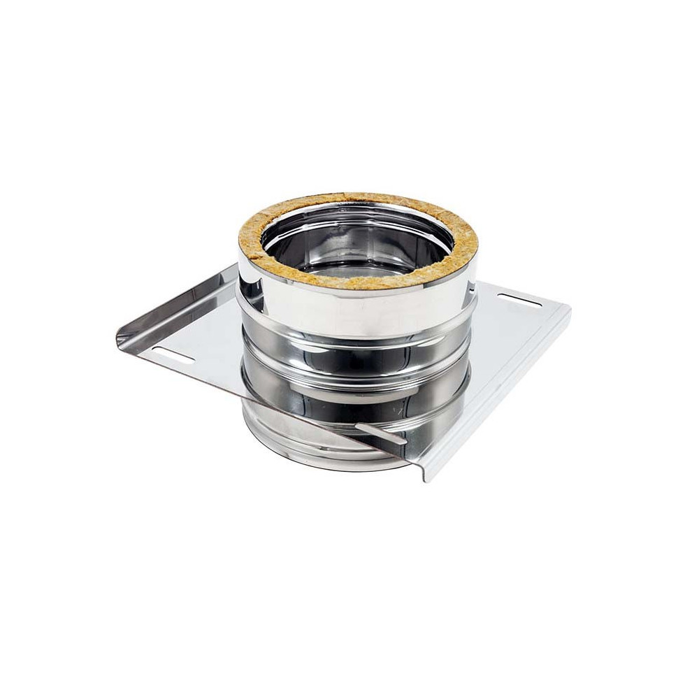 foto del prodotto piastra intermedia inox doppia parete di 130 de 180 mm
