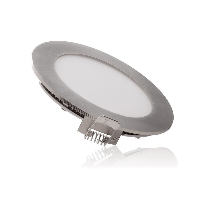 foto del prodotto piastra led 9w 720lm pf 0.99 nichel satinato 230v ac