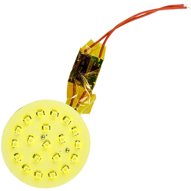 foto del prodotto piastra led smd 1w 220v 110lm 120 56mm giallo