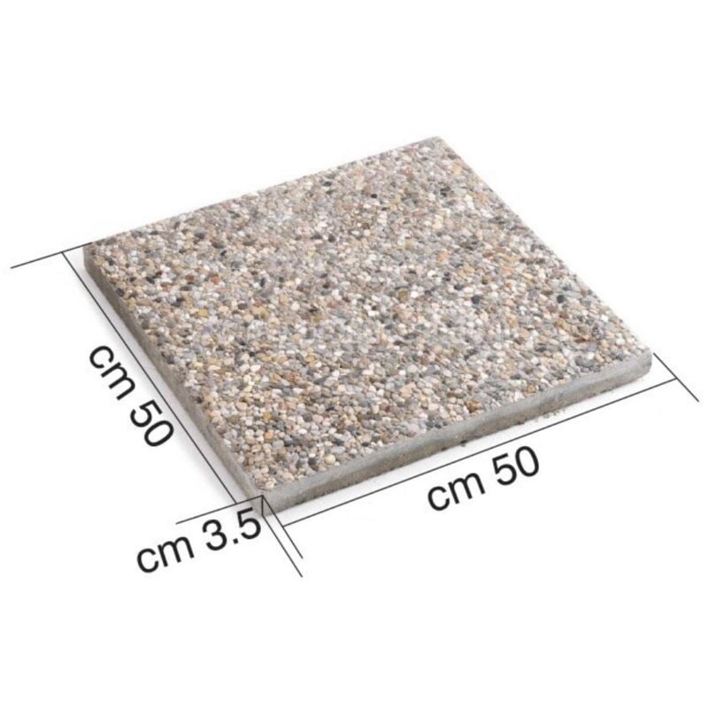 foto del prodotto piastra marmette in graniglia 50x50 cm