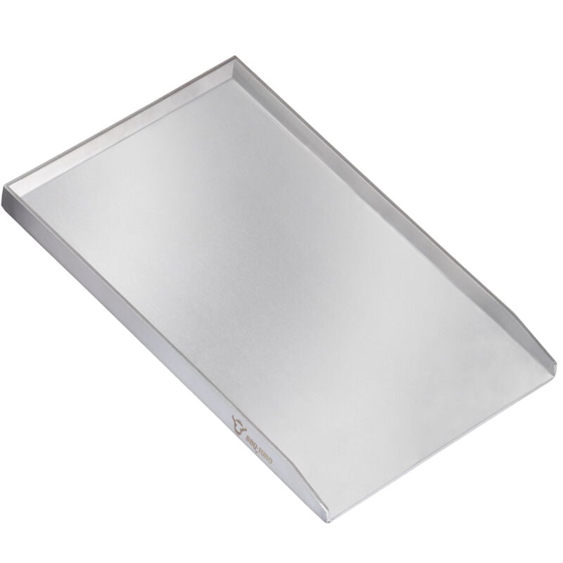 foto del prodotto piastra per grigliare in acciaio inox bbq toro, 32,5 x 49 cm, plancha bbq smaltata, padella per grigliare, vassoio per grigliare
