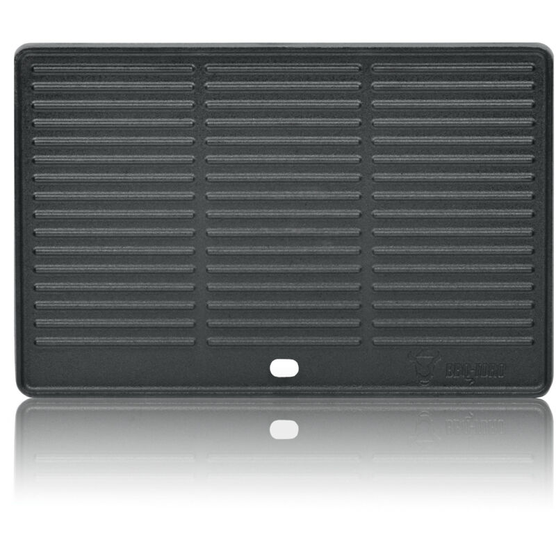 foto del prodotto piastra per grigliare in ghisa 41,5 x 27,5 cm piastra reversibile, stagionata bbq toro