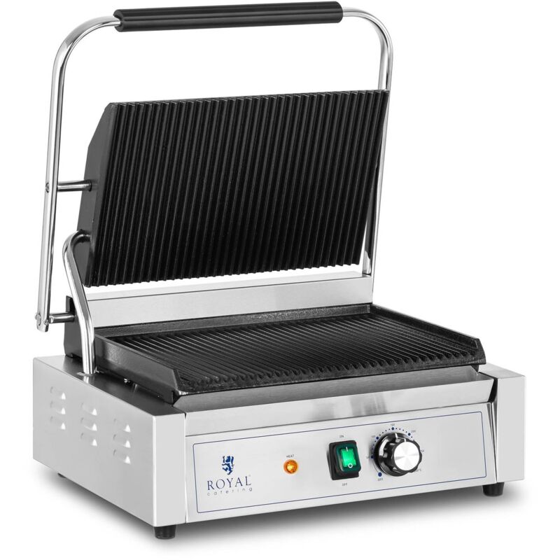 foto del prodotto piastra per panini e toast bistecchiera rigata 2.200 w 50 300 c 33 x 22 cm