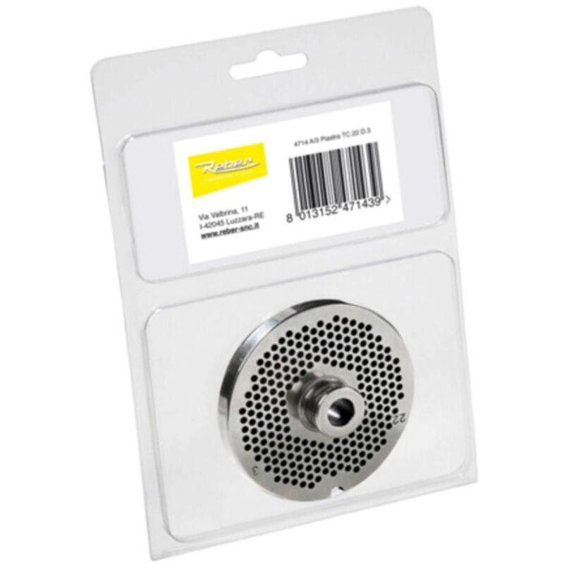 foto del prodotto piastra per tritacarne tc 22 foro 4,5 mm