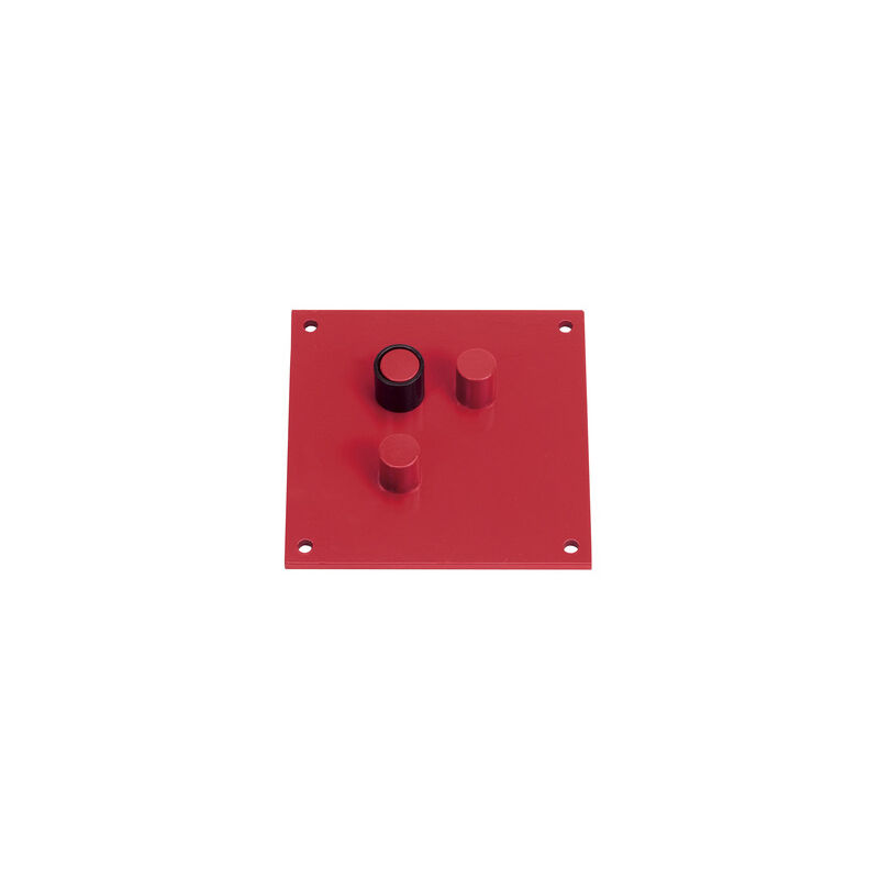 foto del prodotto piastra piastre piegaferro rosso varie dimensioni piegastaffe 14014v cm 18x18 14889 