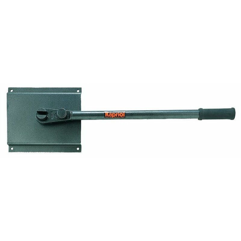 foto del prodotto piastra piegastaffe piegaferro attrezzo ferro max 12 mm con manico kapriol 20670