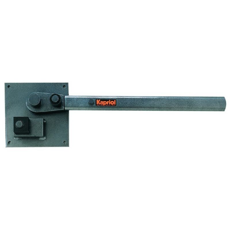 foto del prodotto piastra piegastaffe piegaferro max 22 mm tipo extra con manico kapriol