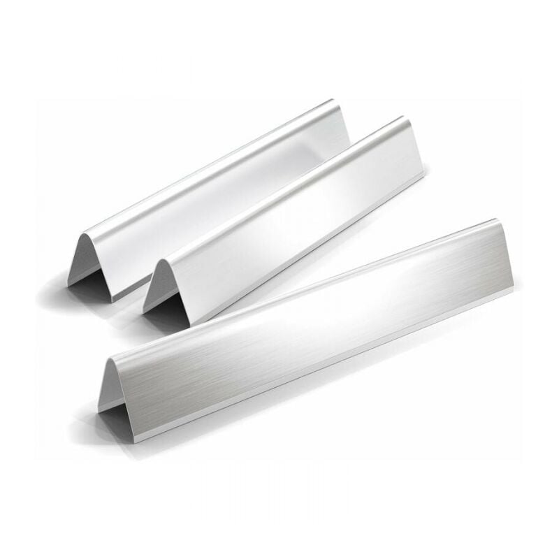 foto del prodotto piastra riscaldante in acciaio inox per forno 7635, deflettore fuoco, piastra di separazione fuoco, piastra riscaldante smaltata, set da 3