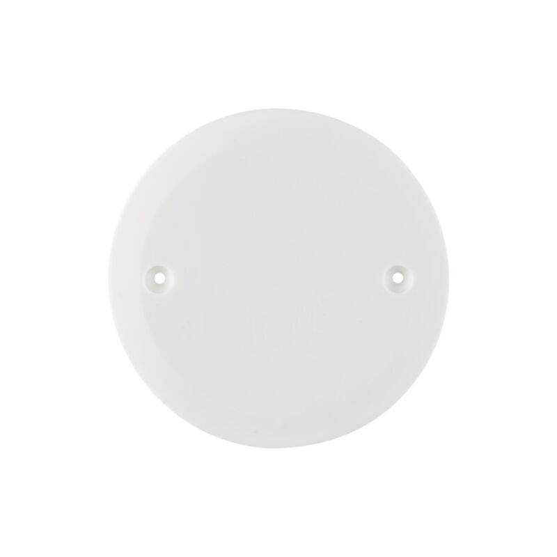 foto del prodotto piastra rotonda avvitabile di 80 mm di diametro per scatola di giunzione.