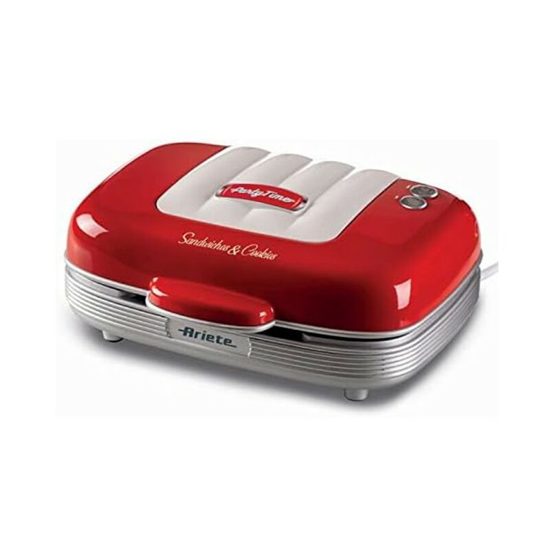 foto del prodotto piastra sandwiches cookies party time rosso ariete