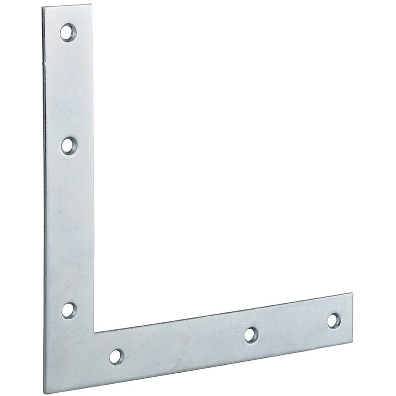 foto del prodotto piastra squadra angolare 140x140x20mm, acciaio zincato thirard