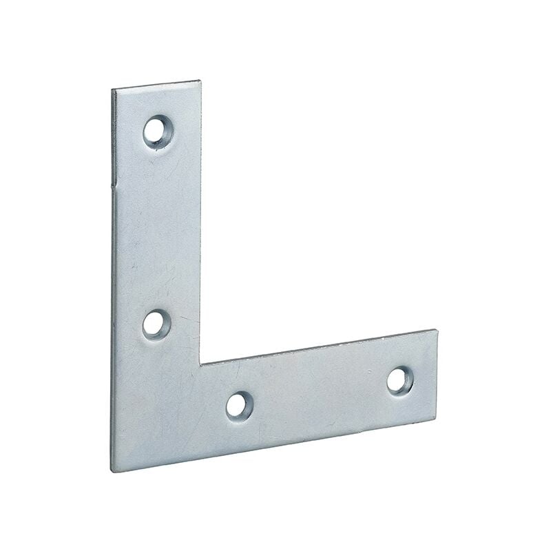 foto del prodotto piastra squadra angolare 80x80x20mm, acciaio zincato - thirard