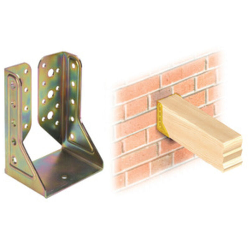 foto del prodotto piastra supporto a parete 10 pz. per fissaggio travi legno 46x82 salone