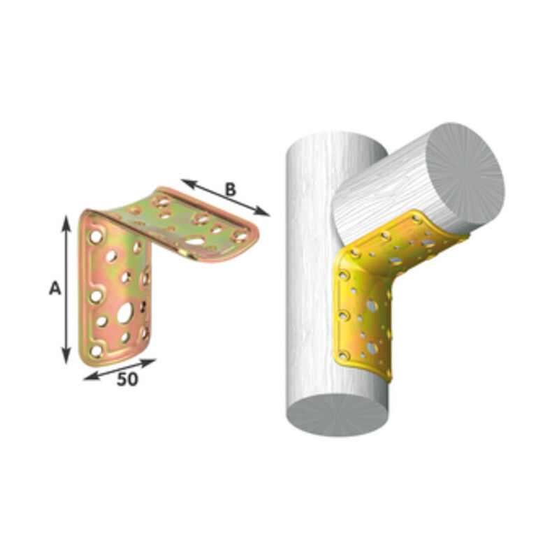 foto del prodotto piastra tonda angolare tropicalizzata art. 904 mm.50x80x80. prezzo per 1 pezzo.