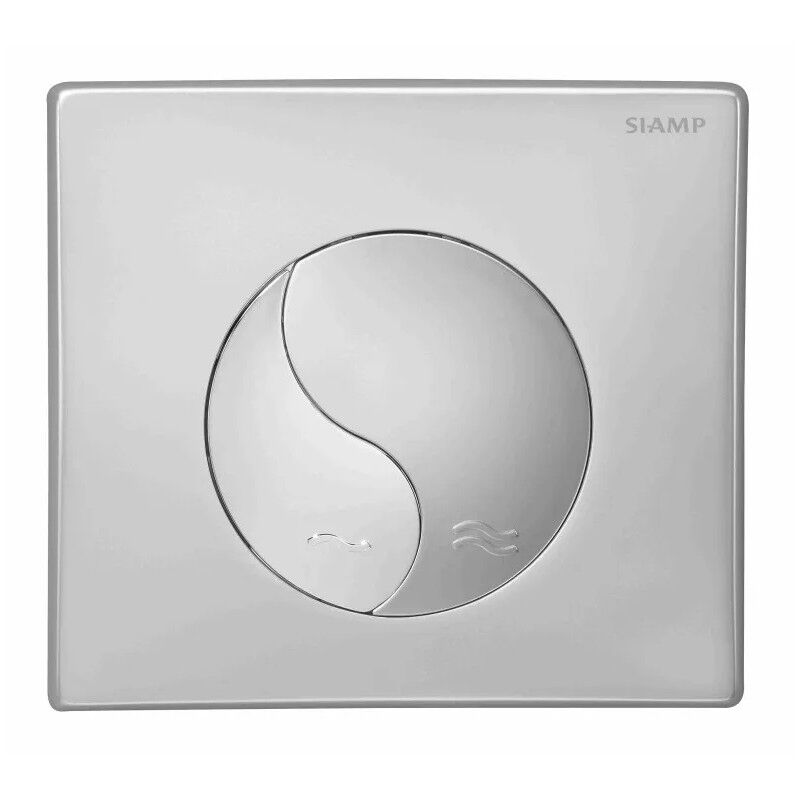 foto del prodotto piastra yin yang, cromo opaco