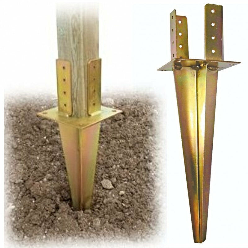 foto del prodotto piastre di supporto a terreno per travi trave 90x90 mm.