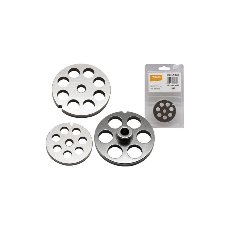 foto del prodotto piastre lame tritacarne reber in acciaio al carbonio n 22 da foro 6 a 20 mm